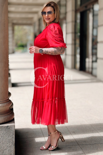 Kleid in Rot – Große Größen | Cavaricci.de