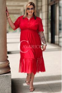 Kleid in Rot – Große Größen | Cavaricci.de