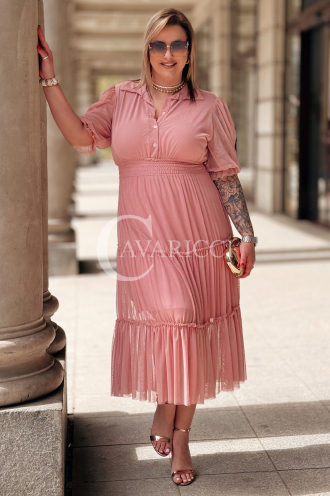Kleid in Rosa – Große Größen | Cavaricci.de