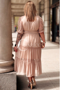 Kleid in Beige – Große Größen | Cavaricci.de
