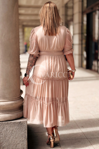 Kleid in Beige – Große Größen | Cavaricci.de