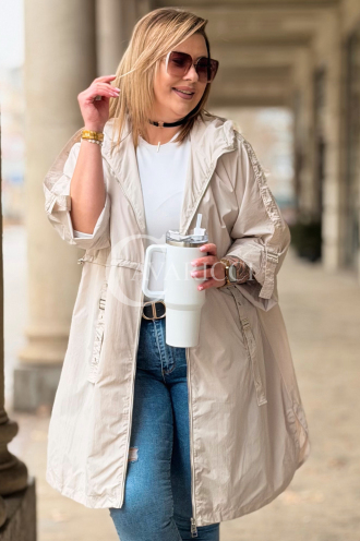 MILANA Kleid in Beige – Große Größen | Cavaricci.de