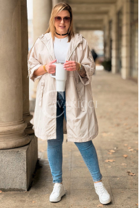 MILANA Kleid in Beige – Große Größen | Cavaricci.de