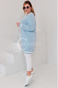 LUVINEVA Pullover in Hellblau – Große Größen | Cavaricci.de