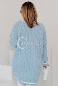 LUVINEVA Pullover in Hellblau – Große Größen | Cavaricci.de