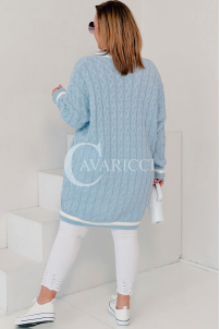 LUVINEVA Pullover in Hellblau – Große Größen | Cavaricci.de