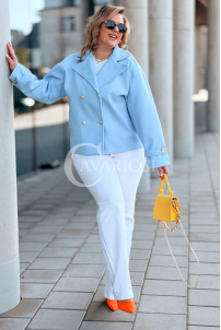 VALERIA Kleid in Hellblau – Große Größen | Cavaricci.de