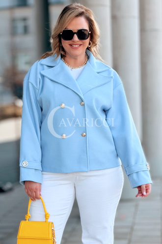 VALERIA Kleid in Hellblau – Große Größen | Cavaricci.de