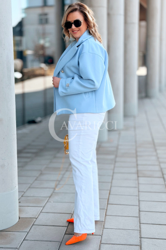 VALERIA Kleid in Hellblau – Große Größen | Cavaricci.de