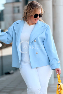 VALERIA Kleid in Hellblau – Große Größen | Cavaricci.de