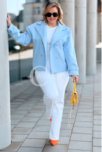 VALERIA Kleid in Hellblau – Große Größen | Cavaricci.de