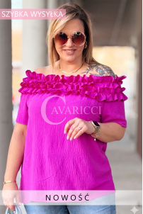 REGINNA Bluse in Fuchsia – Große Größen | Cavaricci.de