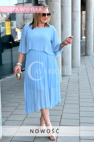 LETIZIA Kleid in Hellblau – Große Größen | Cavaricci.de