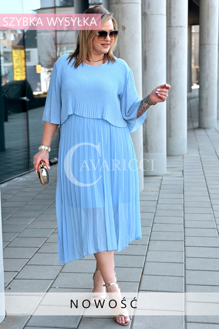 LETIZIA Kleid in Hellblau – Große Größen | Cavaricci.de