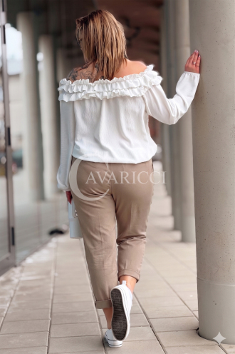 Hose in Taupe – Große Größen | Cavaricci.de