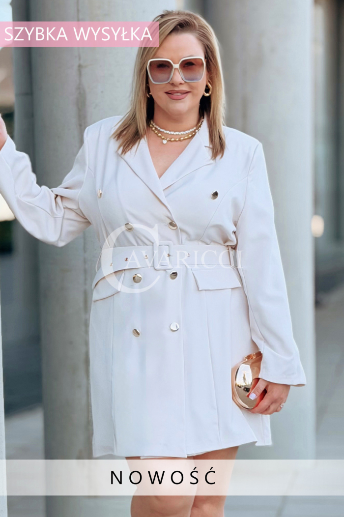 Kleid in Beige – Große Größen | Cavaricci.de