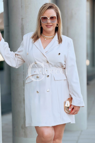 Kleid in Beige – Große Größen | Cavaricci.de