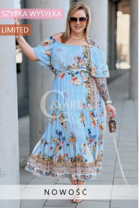 Kleid in Hellblau – Große Größen | Cavaricci.de
