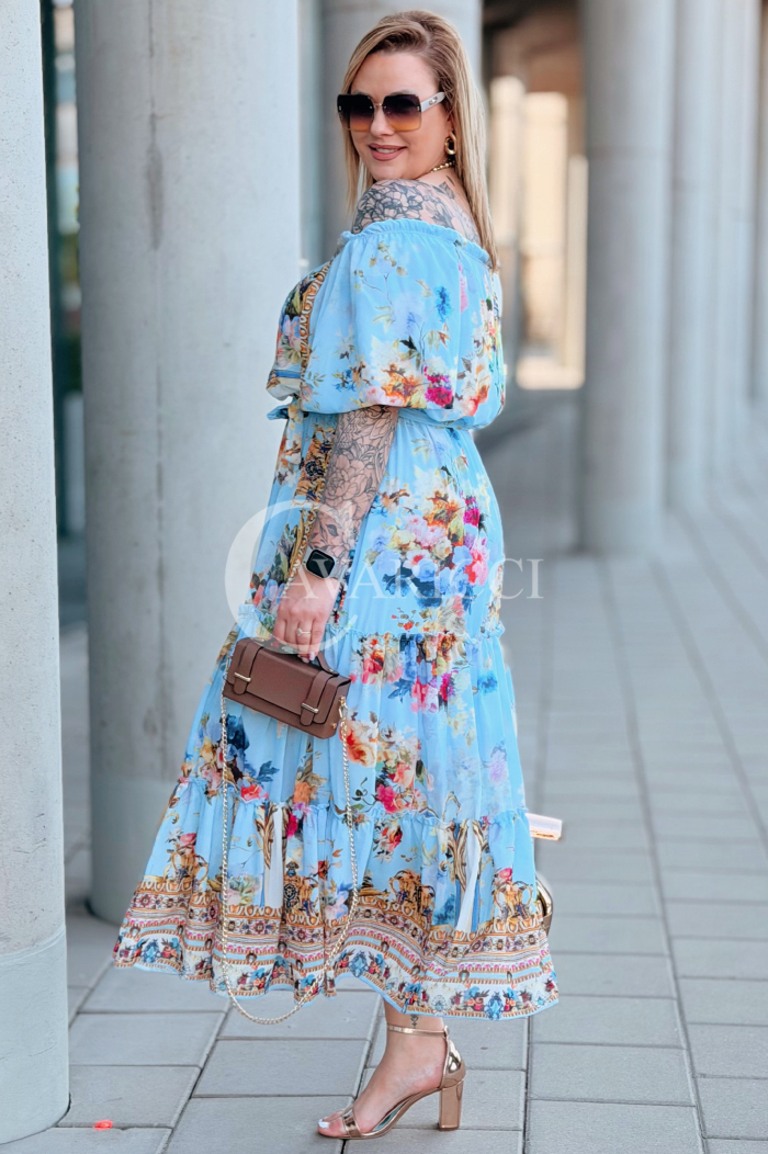 Kleid in Hellblau – Große Größen | Cavaricci.de