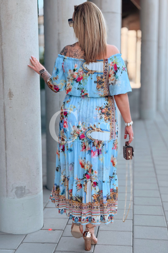 Kleid in Hellblau – Große Größen | Cavaricci.de
