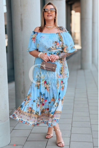 Kleid in Hellblau – Große Größen | Cavaricci.de