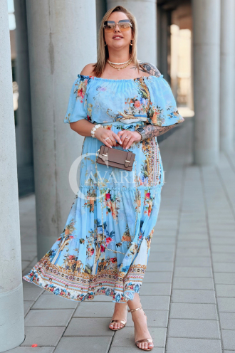 Kleid in Hellblau – Große Größen | Cavaricci.de