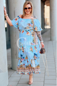 Kleid in Hellblau – Große Größen | Cavaricci.de