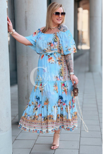 Kleid in Hellblau – Große Größen | Cavaricci.de