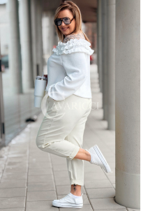 Hose in Beige – Große Größen | Cavaricci.de