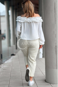 Hose in Beige – Große Größen | Cavaricci.de
