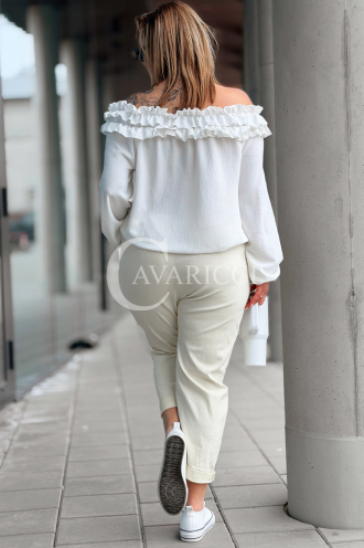 Hose in Beige – Große Größen | Cavaricci.de
