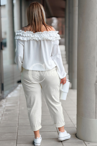 Hose in Beige – Große Größen | Cavaricci.de