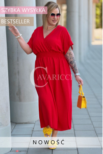 Kleid in Rot – Große Größen | Cavaricci.de