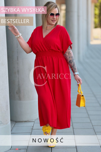 Kleid in Rot – Große Größen | Cavaricci.de