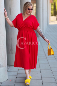 Kleid in Rot – Große Größen | Cavaricci.de