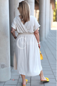 Kleid in Beige – Große Größen | Cavaricci.de