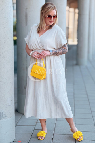 Kleid in Beige – Große Größen | Cavaricci.de