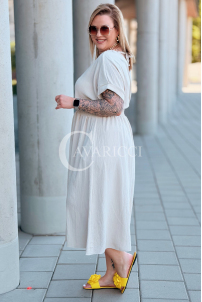 Kleid in Beige – Große Größen | Cavaricci.de