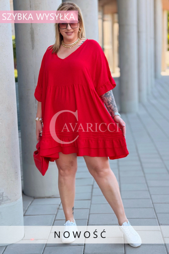 Kleid in Rot – Große Größen | Cavaricci.de
