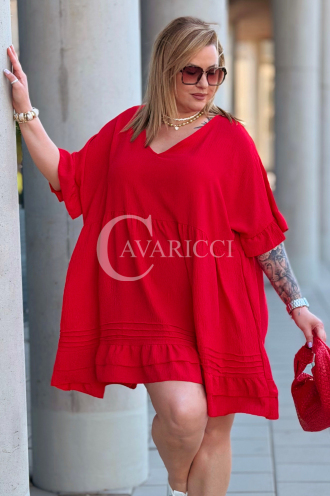 Kleid in Rot – Große Größen | Cavaricci.de