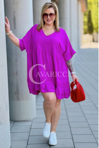 Kleid in Fuchsia – Große Größen | Cavaricci.de