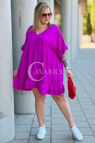 Kleid in Fuchsia – Große Größen | Cavaricci.de