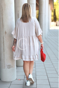 Kleid in Beige – Große Größen | Cavaricci.de