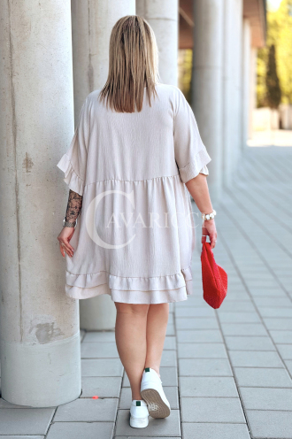 Kleid in Beige – Große Größen | Cavaricci.de