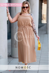 Kleid in Karamell – Große Größen | Cavaricci.de