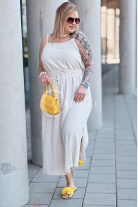 Kleid in Beige – Große Größen | Cavaricci.de