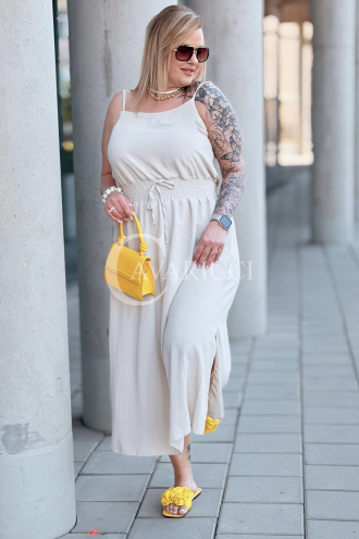 Kleid in Beige – Große Größen | Cavaricci.de