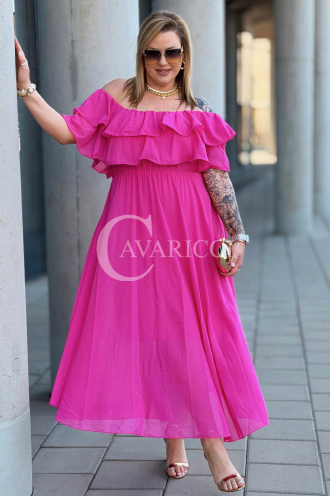 Kleid in Fuchsia – Große Größen | Cavaricci.de
