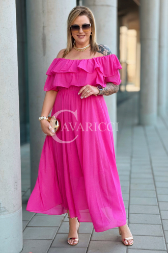 Kleid in Fuchsia – Große Größen | Cavaricci.de