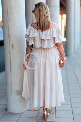 Kleid in Beige – Große Größen | Cavaricci.de